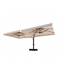 Wood double parasol