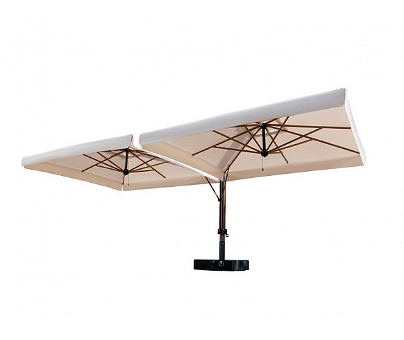 Wood double parasol