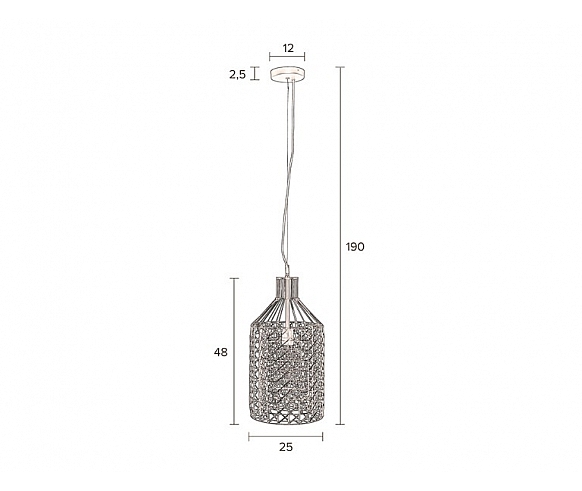Jim tall pendant lamp