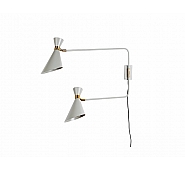 Double shady wall lamp