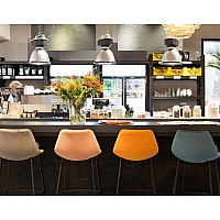 Franky velvet counter stool