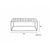 Glazed coffee table