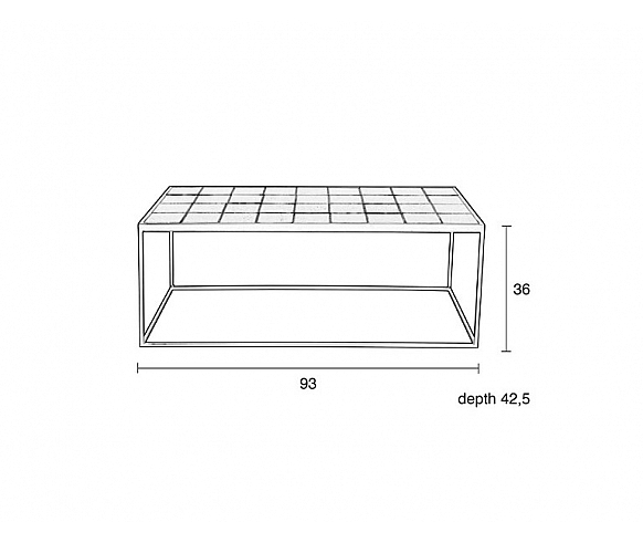 Glazed coffee table