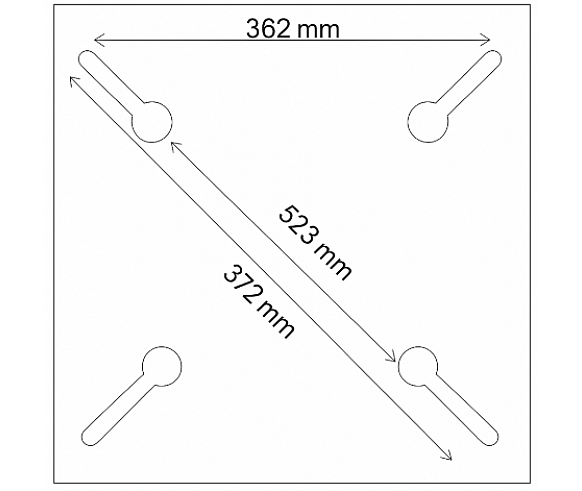 Neo HPL 70x70 table top